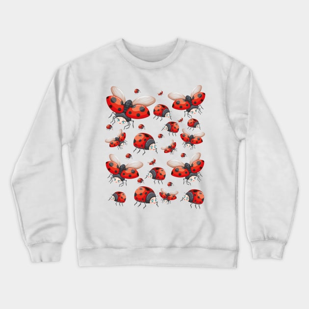 Cute Ladybug Design Is a Cool Ladybug Crewneck Sweatshirt by Estrytee